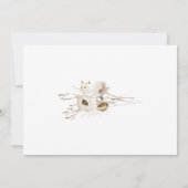 Whimsical Wildflower Bridal Shower Invitation Kaart (Achterkant)