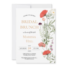 Whimsical Wildflower Bridal Shower Invitation