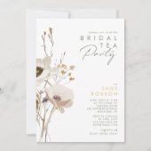 Whimsical Wildflower Bridal Tea Party Uitnodiging (Voorkant)