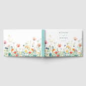 Whimsical Wildflower bruiloft gastenboek (Volledig)