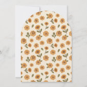 Whimsical Wildflower Bunny Baby Shower Invite Kaart (Achterkant)