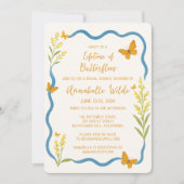 Whimsical Wildflower Butterfly Chic Vrijgezellenfe Kaart (Voorkant)