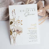 Whimsical Wildflower Couples Shower Invitation Kaart