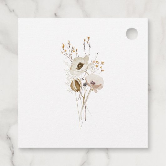 Whimsical Wildflower Dank u voor de labels (Achterkant)