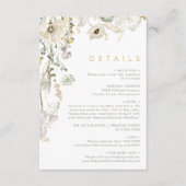 Whimsical Wildflower Details Enclosure Kaart (Voorkant)