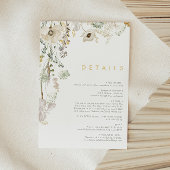 Whimsical Wildflower Details Enclosure Kaart