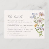 Whimsical Wildflower Details Enclosure Kaart (Voorkant)