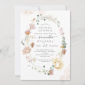Whimsical Wildflower Elegant Boho Vrijgezellenfees Kaart (Voorkant)