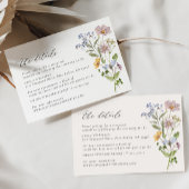 Whimsical Wildflower Elegant Bruiloft RSVP Kaart