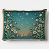 Whimsical Wildflower Evening Blauwgroen Prism Larg Etui (Voorkant)