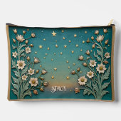 Whimsical Wildflower Evening Blauwgroen Prism Larg Etui (Achterkant)