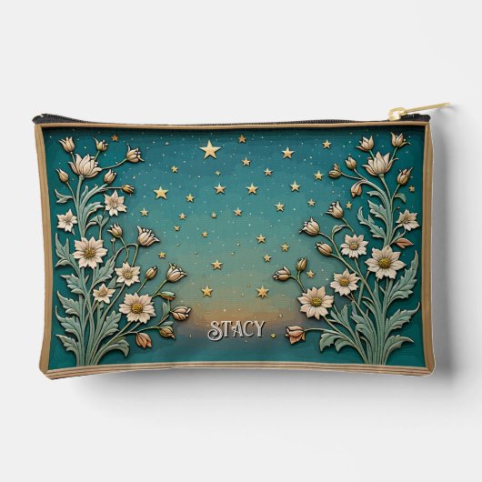 Whimsical Wildflower Evening Blauwgroen Prism Mono Etui (Achterkant)