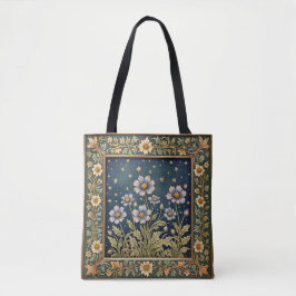 Whimsical Wildflower Evening Dusty Paarse Bloemen Tote Bag