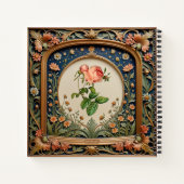 Whimsical Wildflower Evening William Morris Style Notitieboek (Achterkant)