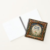 Whimsical Wildflower Evening William Morris Style Notitieboek (Binnen)