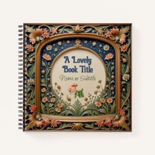 Whimsical Wildflower Evening William Morris Style Notitieboek