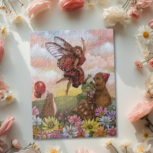 Whimsical Wildflower Fairy Farewell to the Animals Legpuzzel