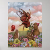Whimsical Wildflower Fairy Farewell to the Animals Poster (Voorkant)