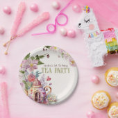 Whimsical Wildflower Fairytale Tea Party Papieren Bordje (Feest)