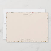 Whimsical Wildflower Floral Boho Baby Shower Name Bedankkaart (Voorkant)