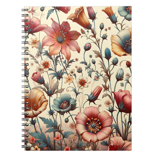 Whimsical Wildflower Garden Notitieboek (Voorkant)