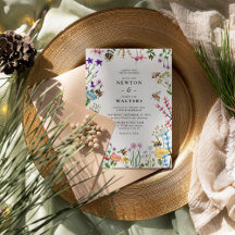 Whimsical Wildflower Garden Summer Boho Wedding