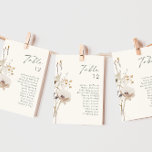 Whimsical Wildflower | Grafiek Ivory-tabelnummer<br><div class="desc">Deze witte bloem | Ivory table number grafiek is perfect voor je eenvoudige, elegante boho bruiloft. De minimalistische waterverf wilde bloemen helpen je visie tot leven te brengen! Het ontwerp van witte en goudbloemen, met een paarse en gele aanraking, is zeker om je minimale herfst florale trouwdroom te voltooien! Houd...</div>