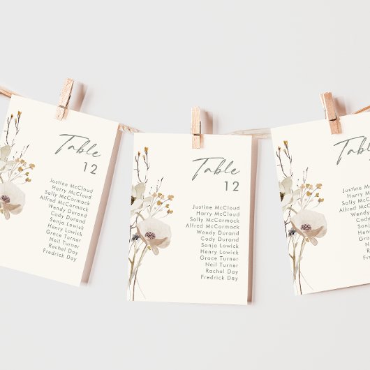Whimsical Wildflower | Grafiek Ivory-tabelnummer