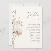 Whimsical Wildflower | Grafiek Ivory-tabelnummer (Achterkant)