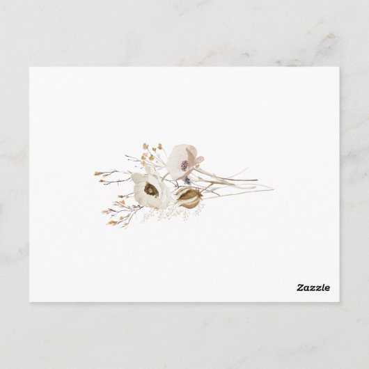 Whimsical Wildflower Hartelijk dank jullie kaart (Achterkant)