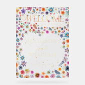 Whimsical Wildflower Heart Welkom op onze bruiloft Acryl Bord (Voorkant)