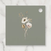 Whimsical Wildflower | Ivory Hartelijk dank voor d Bedankjes Labels (Achterkant)
