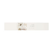 Whimsical Wildflower | Ivory Invitation Belly Band Uitnodigingen Wikkel (Vlak)