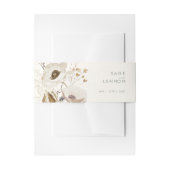 Whimsical Wildflower | Ivory Invitation Belly Band Uitnodigingen Wikkel (Voorkant Voorbeeld)