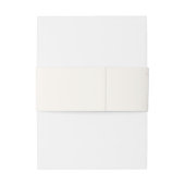Whimsical Wildflower | Ivory Invitation Belly Band Uitnodigingen Wikkel (Achterkant Voorbeeld)