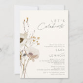 Whimsical Wildflower | Ivory Let's Celebrate Kaart (Voorkant)