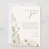 Whimsical Wildflower | Ivory Reception Dank u (Voorkant)