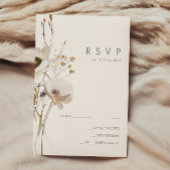 Whimsical Wildflower | Ivory RSVP-kaart RSVP Kaartje