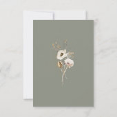 Whimsical Wildflower | Ivory RSVP-kaart RSVP Kaartje (Achterkant)