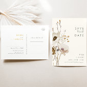 Whimsical Wildflower Ivory slaat het Briefkaart Da