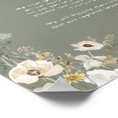 Whimsical Wildflower | Ivory Unplugged Ceremony Po Poster (Hoek)