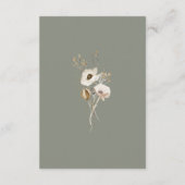 Whimsical Wildflower | Ivory Wedding Wishing Well Informatiekaartje (Achterkant)