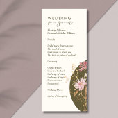 Whimsical Wildflower Lente Zomer Herfst Bruiloft Menu