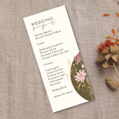 Whimsical Wildflower Lente Zomer Herfst Bruiloft Menu
