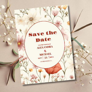 Whimsical Wildflower Meadow Bruiloft Save The Date