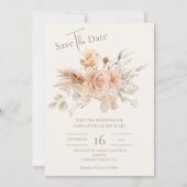 Whimsical Wildflower Meadow Bruiloft Save The Date (Voorkant)