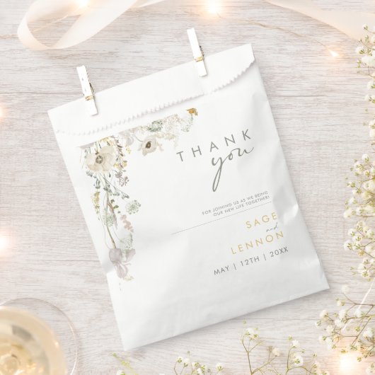 Whimsical Wildflower | Meadow Favor Bag Bedankzakje (Geknipt)