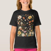 Whimsical Wildflower Meadow met vlinders T-shirt (Voorkant)
