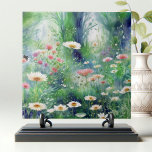 Whimsical Wildflower Meadow Waterverf Art Tegeltje<br><div class="desc">Breng de schoonheid van de natuur binnen met onze decoratieve keramische tegel! Dit prachtige ontwerp vangt de serene essentie van een weelderige, bloeiende weide, met een scala aan delicate wilde bloemen in zachte pasteltinten. De ingewikkelde details van de madeliefjes, kosmos en andere levendige bloesems zijn geplaatst tegen een dromerige, op...</div>