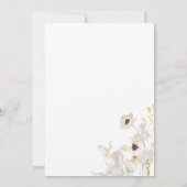 Whimsical Wildflower Meadow Wedding Details Kaart (Achterkant)